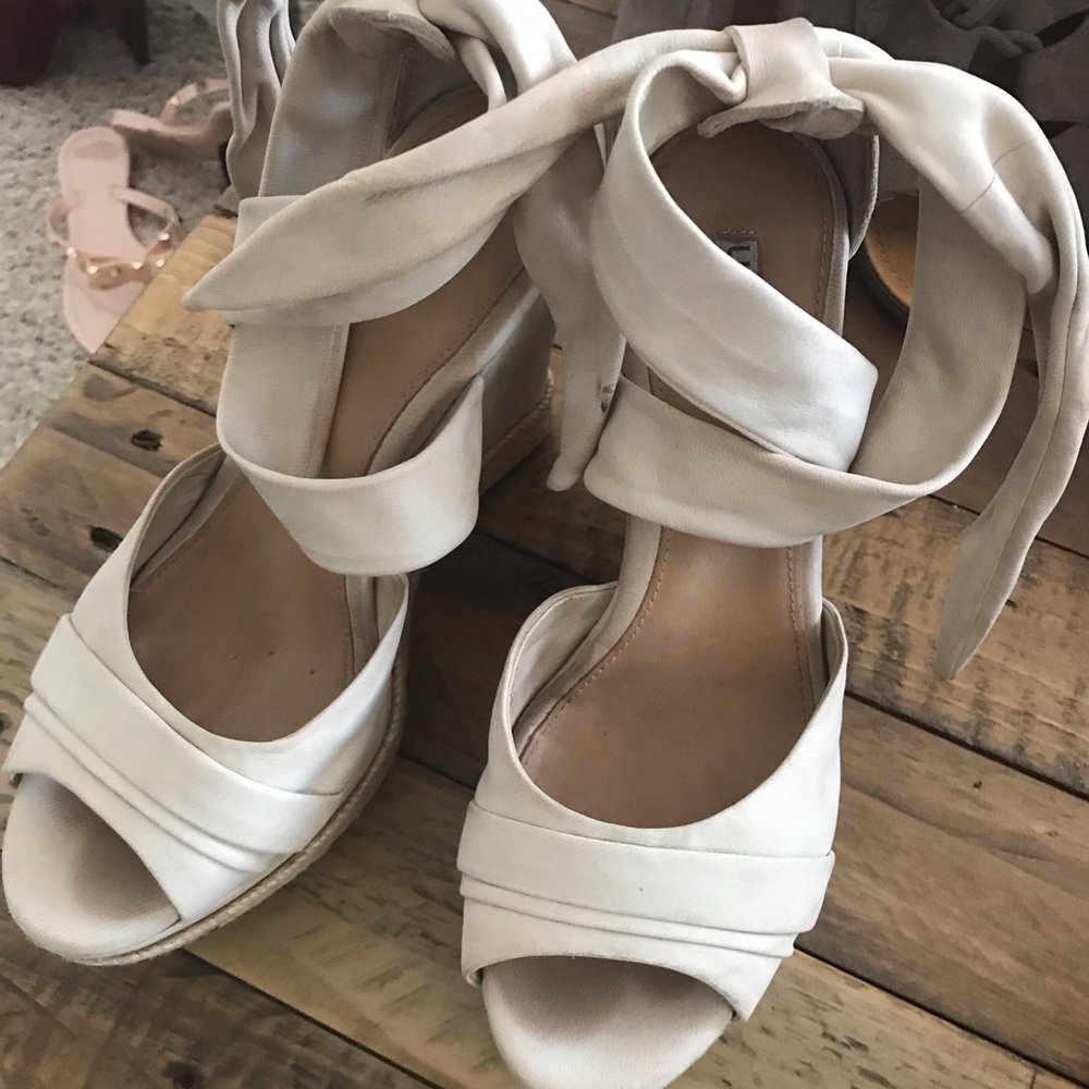 UGG cream leather wedges- So Cute!!